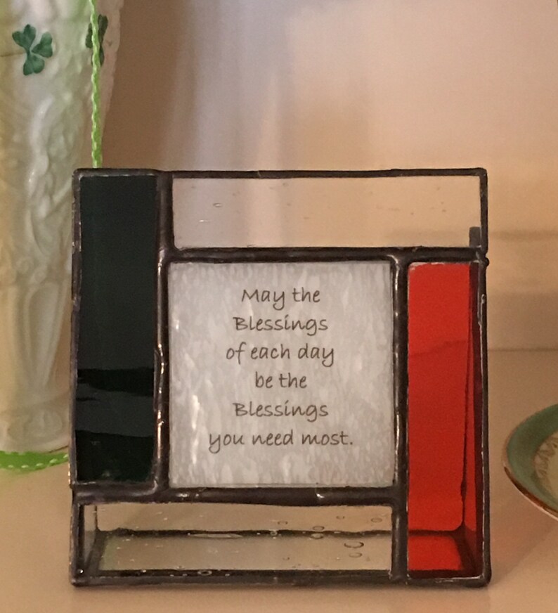 Irish Blessing Gift on Stained Glass Suncatcher May the Etsy