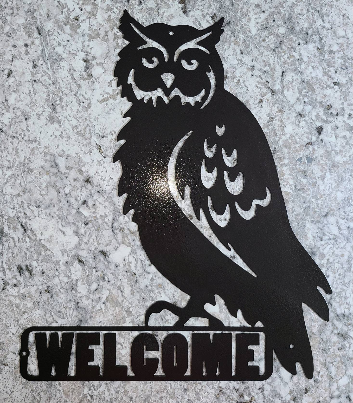 owl sign Barn owl Etsy