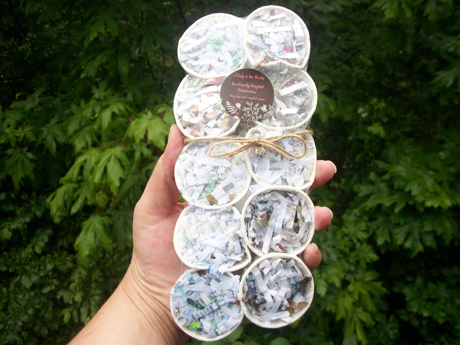 Recycled Material Firestarters shredded paper firestarters Etsy