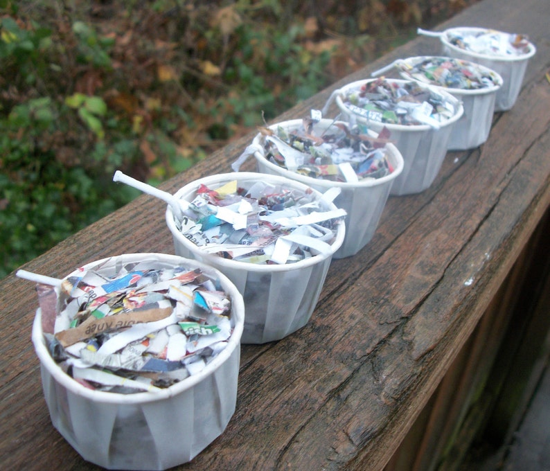 Recycled Material Firestarters shredded paper firestarters Etsy