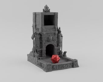 Egyptiska tärningstorn STL-fil Forntida Egypten DnD 3D-utskrift Bordsrollspelstillbehör