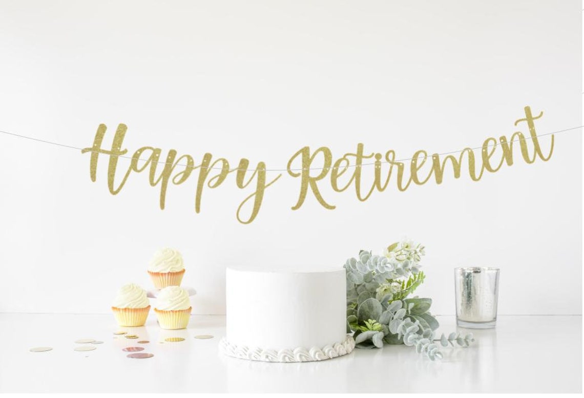 Happy Retirement retirement Banner custom retirement Etsy
