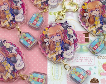 Furuba Tohru Honda Glitter Keychain