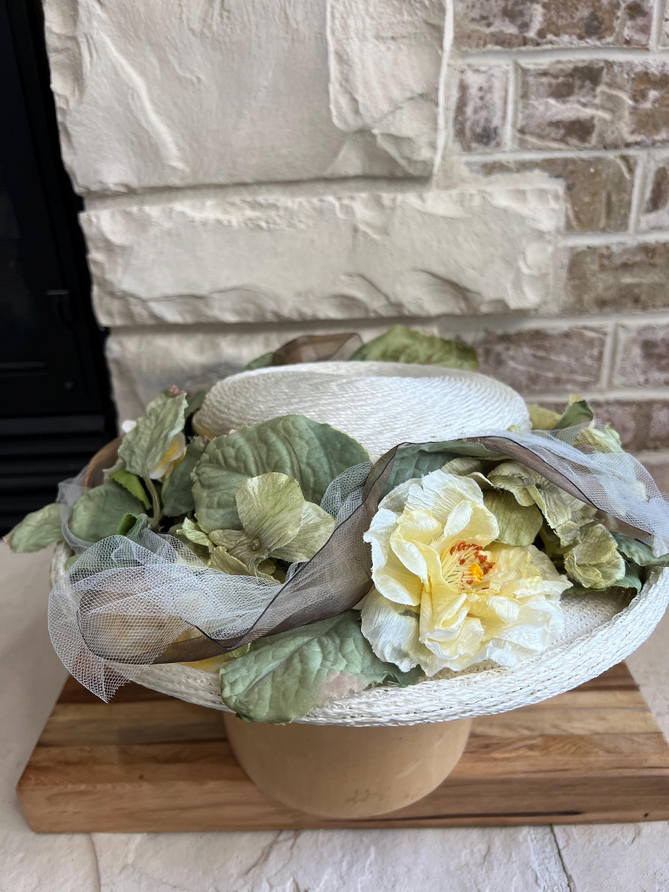 1950s Flower Hat - Etsy