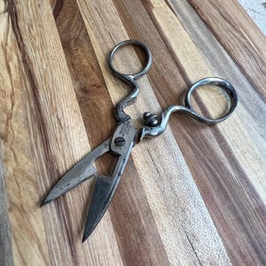 Vintage Brighton Cutlery Works Germany Scissors - Antique Curved Handle Shears - Collectible German-Made Cutting Tool ~ 4.5&quot; in Length