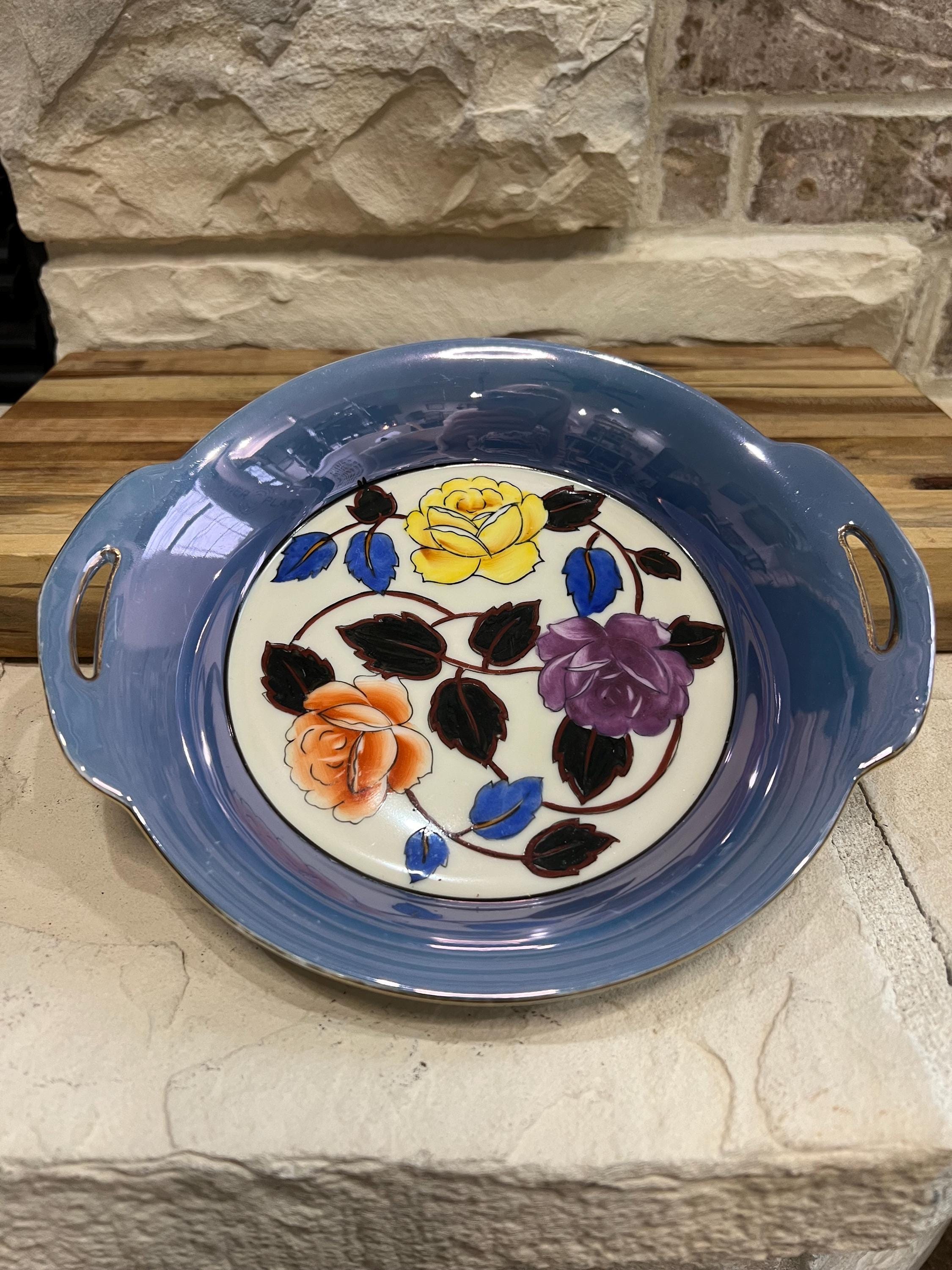 Vintage Noritake Candy Dish: Hand-painted Floral Porcelain With