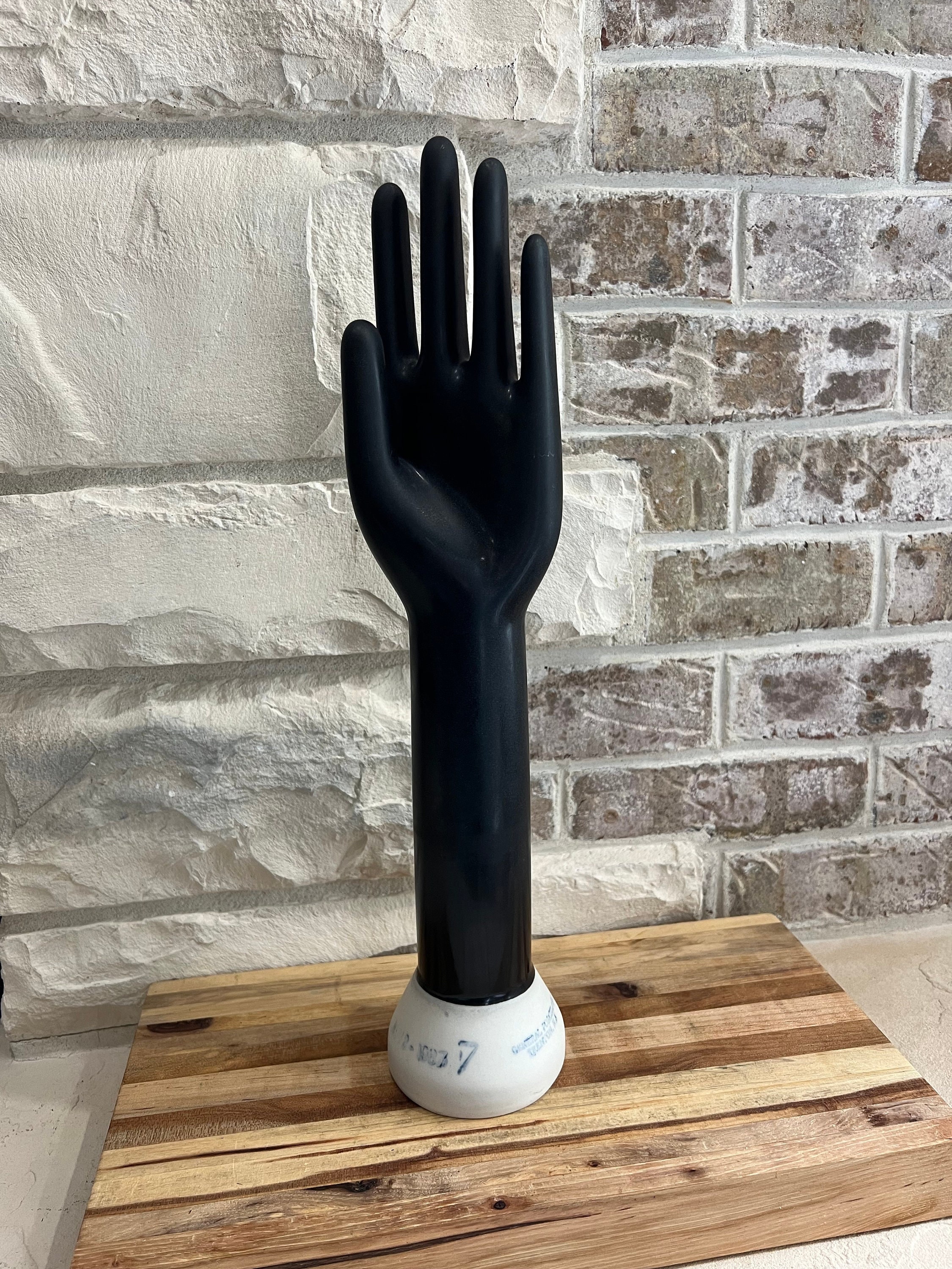Vintage Black Porcelain Hand Mold - 1987 Home Decor - Etsy