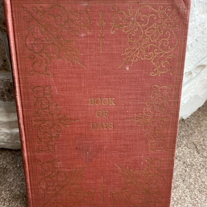 Vintage 1940 &quot;Book of Days&quot; by Charles K.Field | Garden City Publishing | Inspirational Daily Reflections | Ornate Clothbound Hardcover