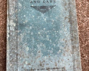 Babys Record and Care Hard Cover Book ~ Vintage book full of advertisements ~ Rare Find!