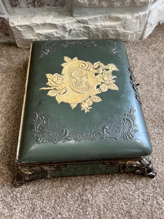 Vintage Victorian Celluloid Photo Album With Music Box - Etsy