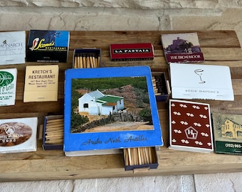 Vintage Hotel & Restaurant Matchbook Collection: Retro Travel Memorabilia
