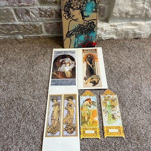 Alphonse Mucha Art Nouveau Collection: Posters, Bookmarks, Postcards