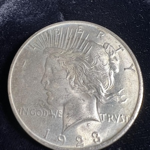 1923 Peace Silver Dollar - Circulated Vintage U.S. Coin - Liberty Dollar - Collectible Antique Coin - 90% Silver ~ Fine Condition ~