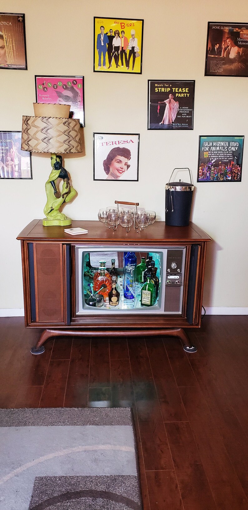Vintage 1960 S Rca Tv Bar With Bluetooth Etsy