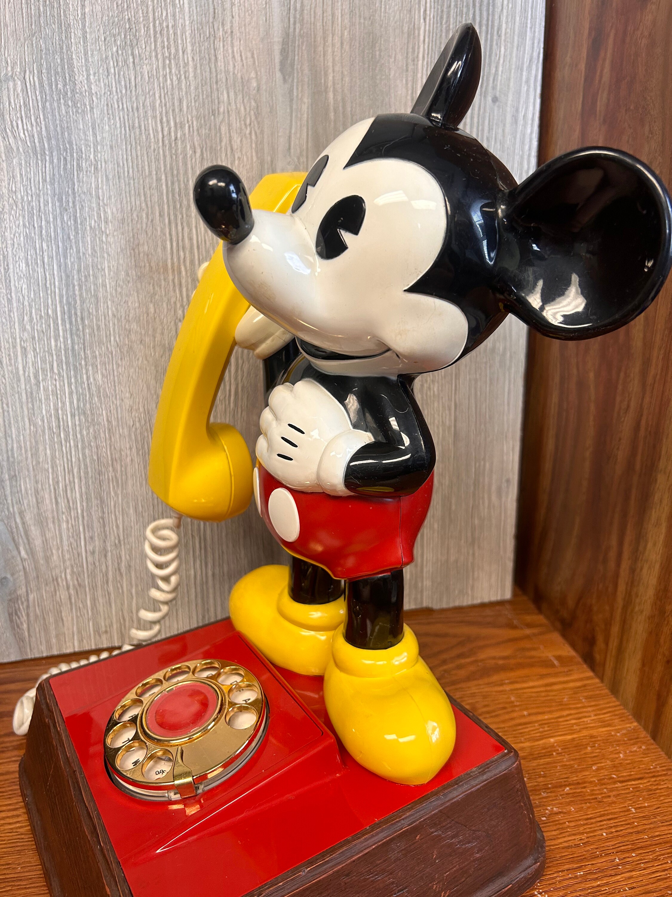 Vintage 1976 Mickey Mouse Rotary Telephone working Etsy
