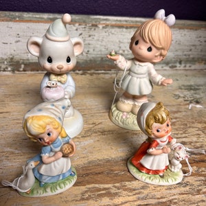 Vintage 80s Precious Moments & Merry Moppets Figurines