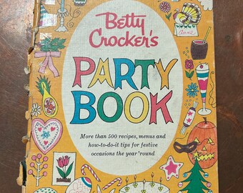 1960 Vintage Betty Crocker Partykokbok