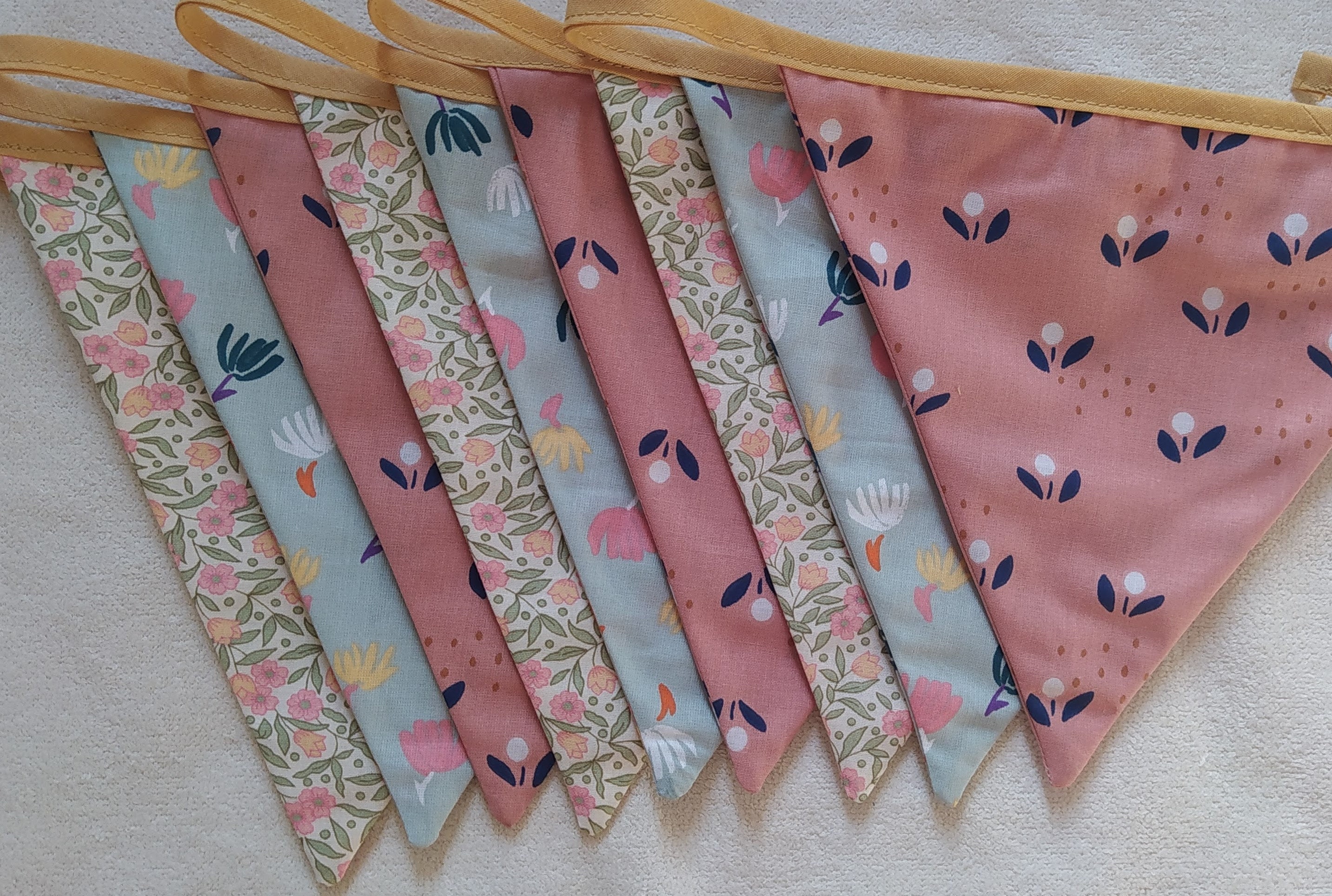 Fanions Enfant et Bébé Coton Pastel Rose