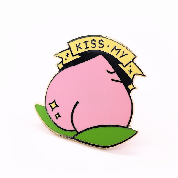 Kiss My Peach — Hard Enamel Pin