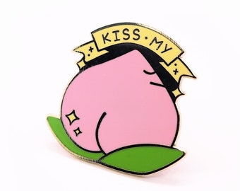 Kiss My Peach — Hard Enamel Pin