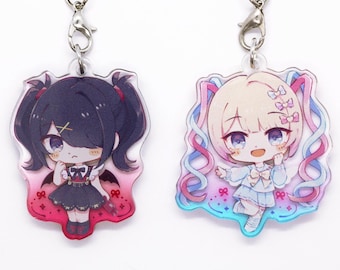 Needy Streamer Overload — 1.5" Double Sided Acrylic Gradient Charms