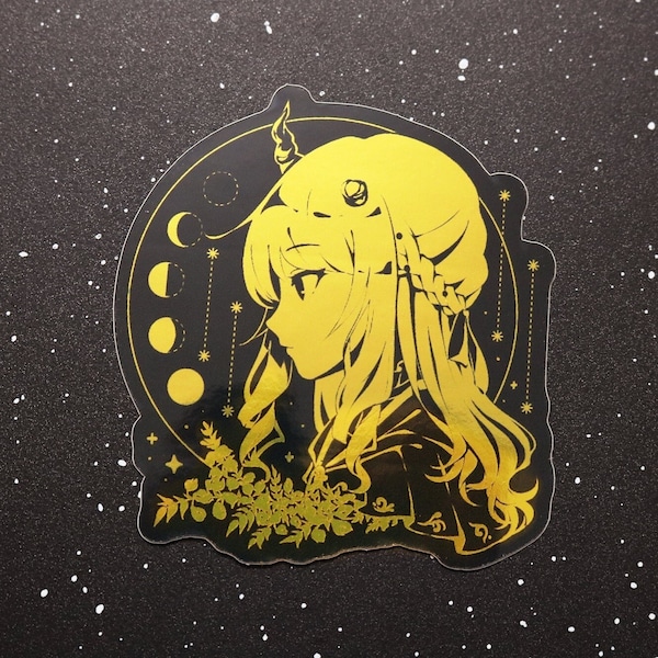 Mizuki Akiyama (Project Sekai) Reverse Hermit Gold Foil 3" Sticker