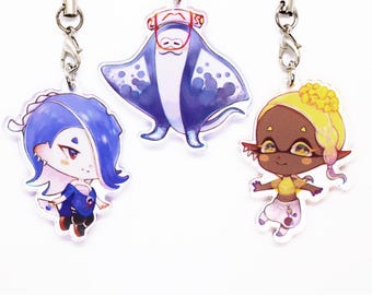 Deep Cut (Splatoon 3) — 1,5" doppelseitige Acryl-Anhänger