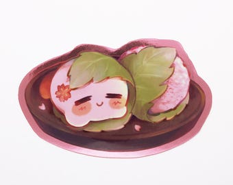 Kirby Sakuramochi — Shiny Rose Foil 3" Sticker