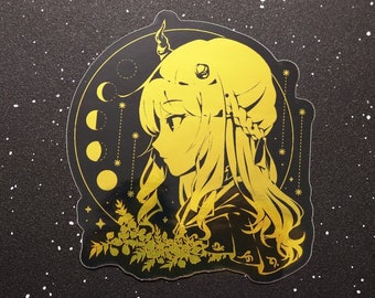 Mizuki Akiyama (Project Sekai) Reverse Hermit Gold Foil 3" Sticker
