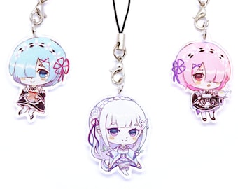 Re:Zero — 1.5" Double Sided Acrylic Charms