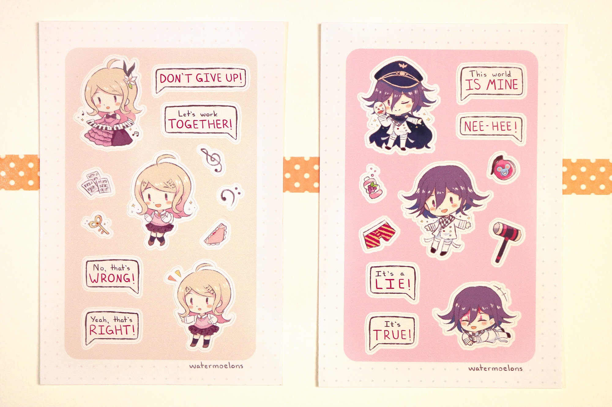 Danganronpa V3 Sticker Sheets