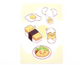 Eggmoji (Egg Emoji) 4" x 6" Sticker Sheets