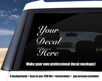 Download Free Car Decal Suv Mockup Template Photoshop Psd Png Jpg File For PSD Mockup Template