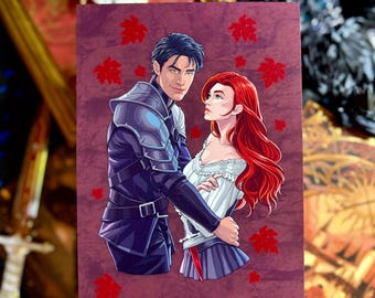Poppy & Casteel Print - FBAA Fan, Geschenk für Buchliebhaber, Romantasy Fandom