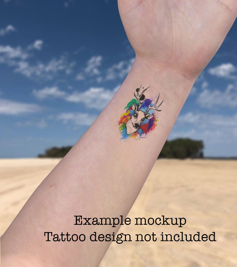 Download Temporary tattoo mockup wrist photoshop template ...