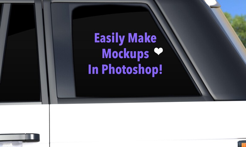 Download Car decal SUV side mockup template. Photoshop .PSD .png ... PSD Mockup Templates