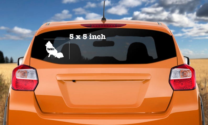 laptop Gift! Custom decal YOUR DOG PET Traced photo of your own dog customised with name decal sticker for your car bumper sticker