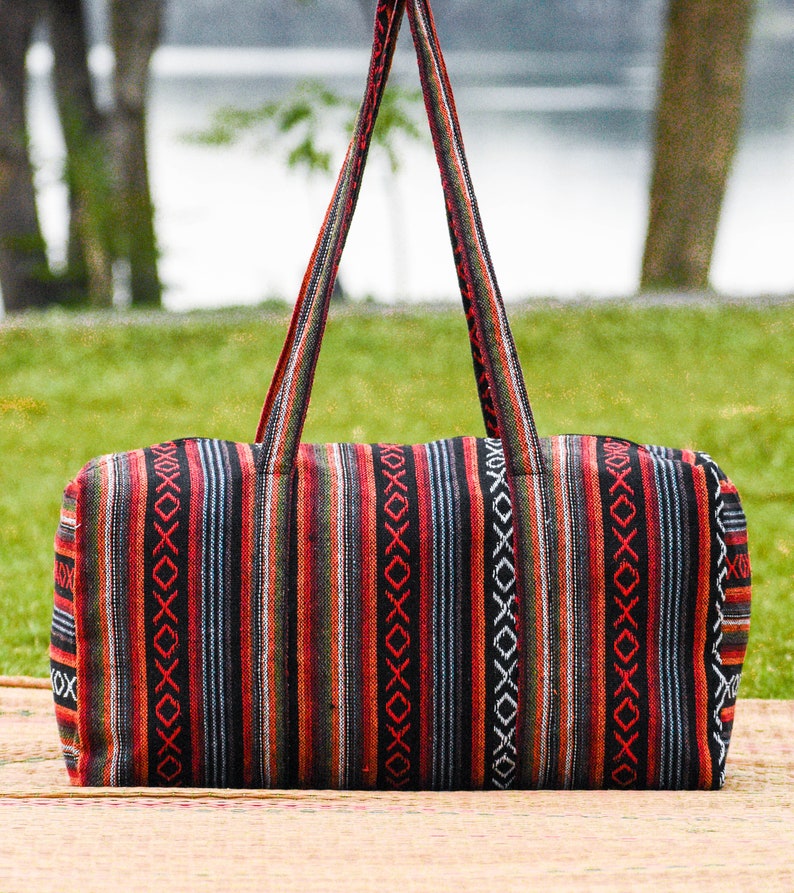 Colorful Duffle Bag Boho Weekender Bag Hippie Overnight Bag Etsy