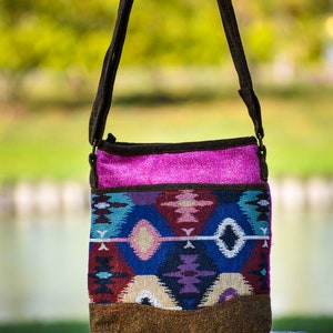 Boho Crossbody Purse, Vegan Bag, Crossbody Hobo Bag, Hippie Handbag, Tribal Shoulder Bag, Geometric Bag, Unisex Bag, Boho Messenger Bag