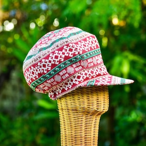 Rasta Dreadlock Hat: Colorful Reggae Style, Boho Fabric