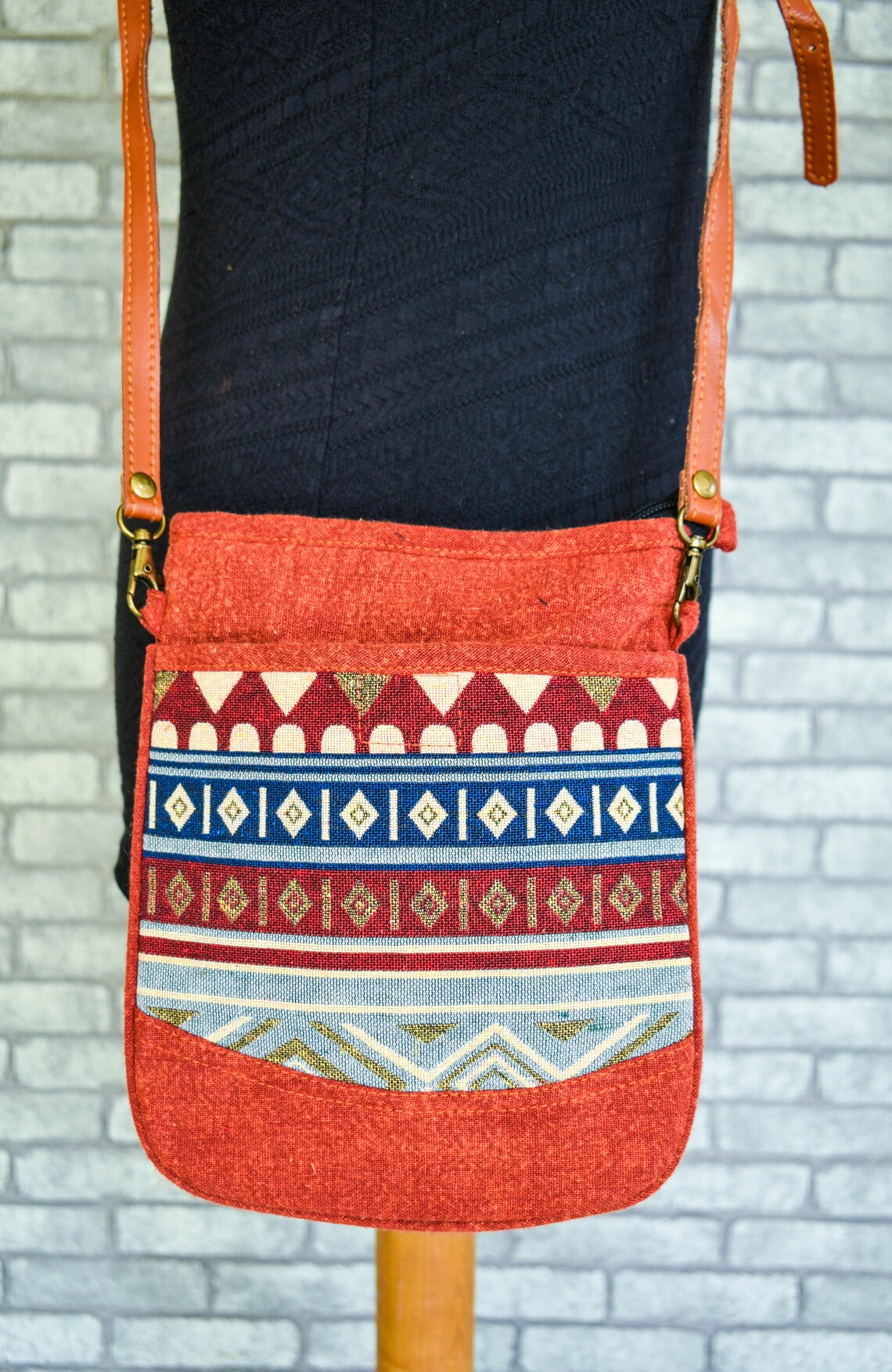 Hippie Crossbody Purse Small Boho Handbag Hipster Crossbody Etsy