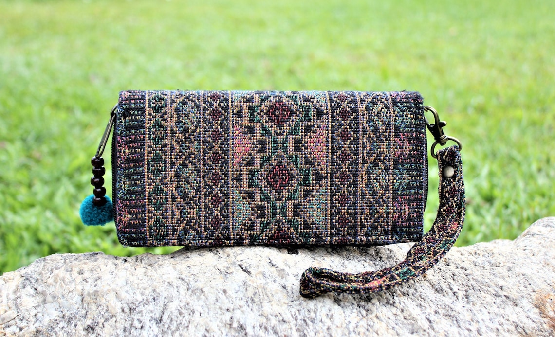 Boho Wallet Women Wallet Vegan Wallet Hippie Wristlet Boho Etsy