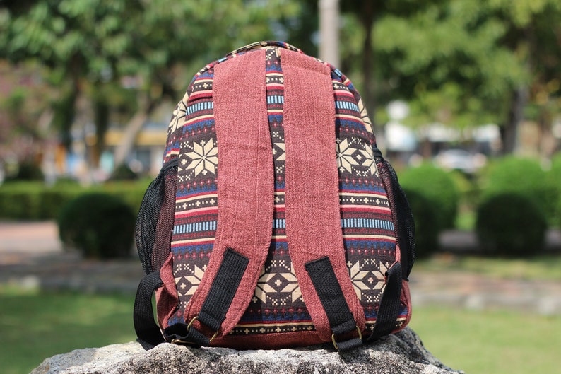 Tribal Backpack Fabric Backpack College Backpack School Etsy