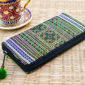 Cartera tribal, cartera hippie, cartera geométrica, cartera de mano para mujer, cartera étnica, cartera tejida, cartera bohemia con cremallera, cartera de mano tribal unisex