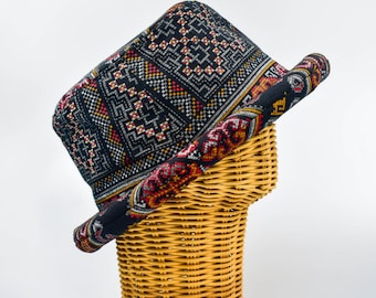 ネイティブコットン編み帽子 ヒッピー 南西部 ボヘミアン アステカ