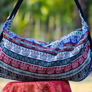 Reisetasche, Seesack, Weekender, Regenbogen Reisetasche, Yoga Tasche, Reisetasche, Turnbeutel, Boho Schultertasche, Bunt, Hippie Sporttasche