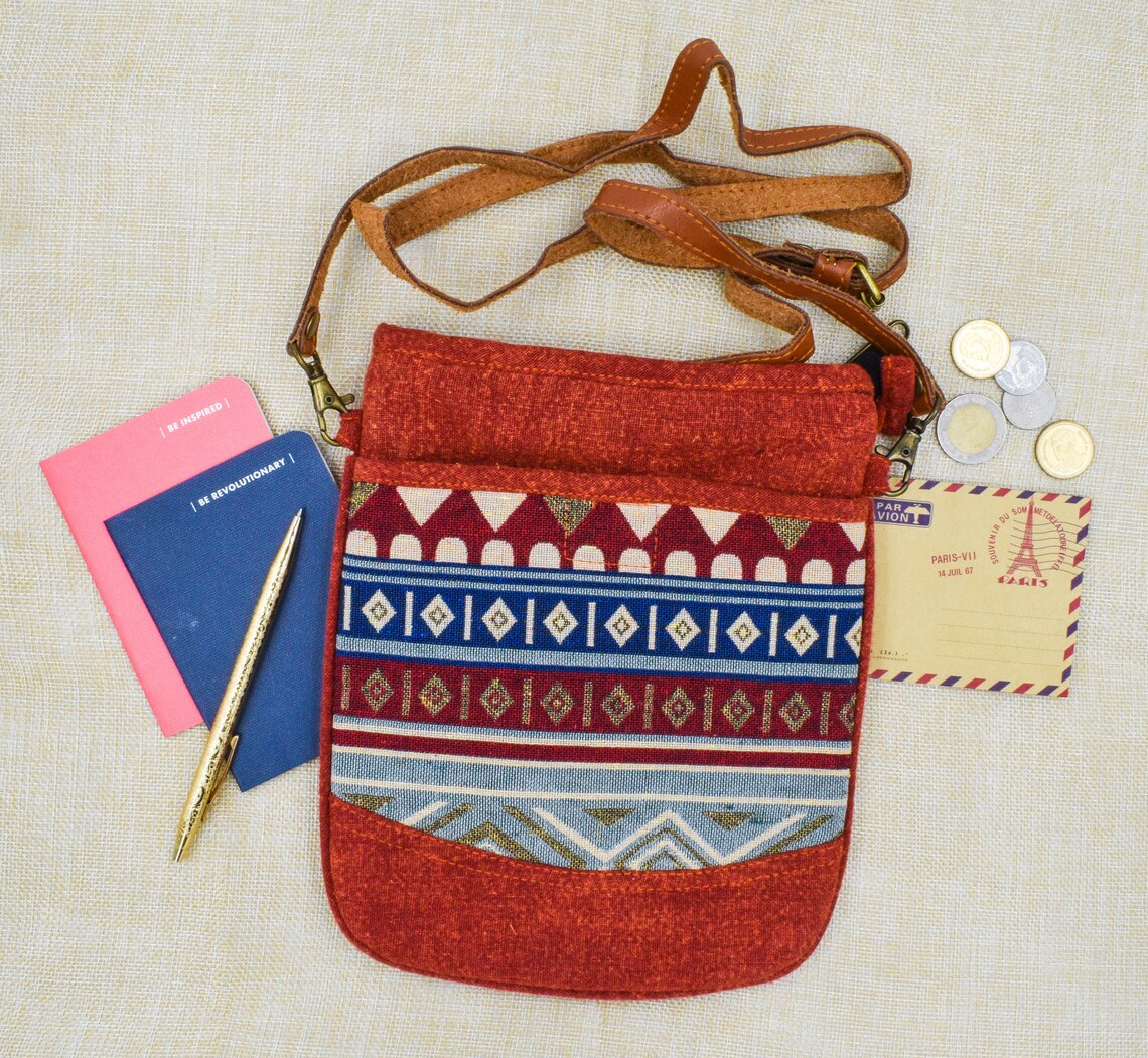 Hippie Crossbody Purse Small Boho Handbag Hipster Crossbody Etsy