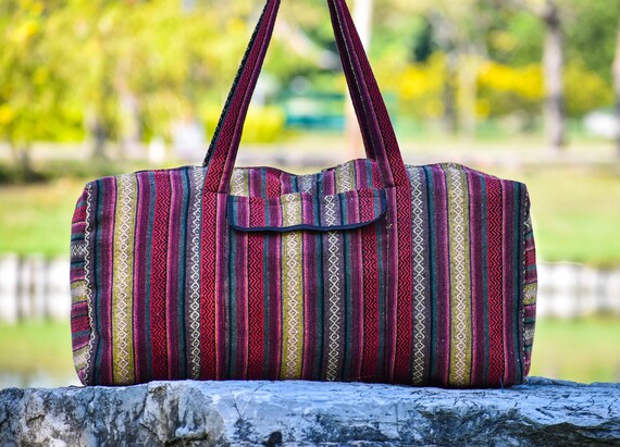 Colorful Duffle Bag Boho Weekender Bag Hippie Overnight Bag - Etsy