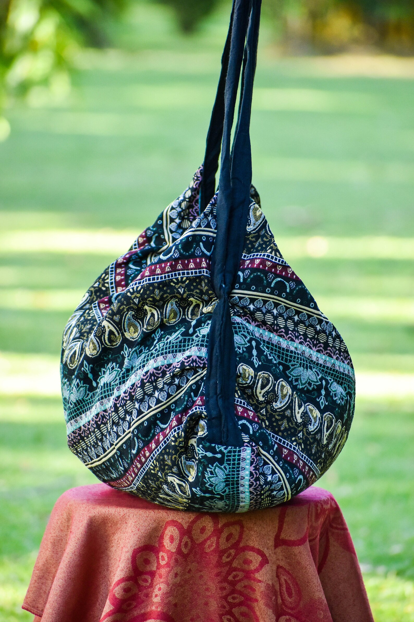 Weekender Duffel Bag Geometric Bag Bohemian Travel Bag Yoga Etsy