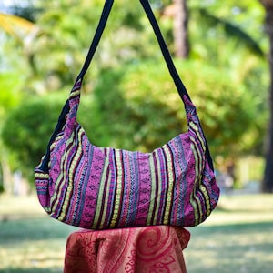 Azteken-Seesack, Reisetasche, Yoga-Handtasche, Reisetasche, gewebte Baumwolltasche, Weekender-Tasche, Einkaufstasche, Gepäck- und Turnbeutel